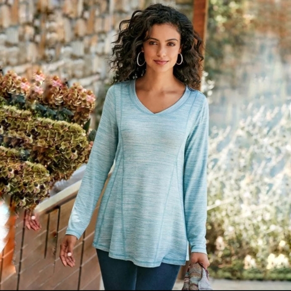 Soft Surroundings Tops - SOFT SURROUNDINGS Casual Terry Swing Pullover Top SIZE XL